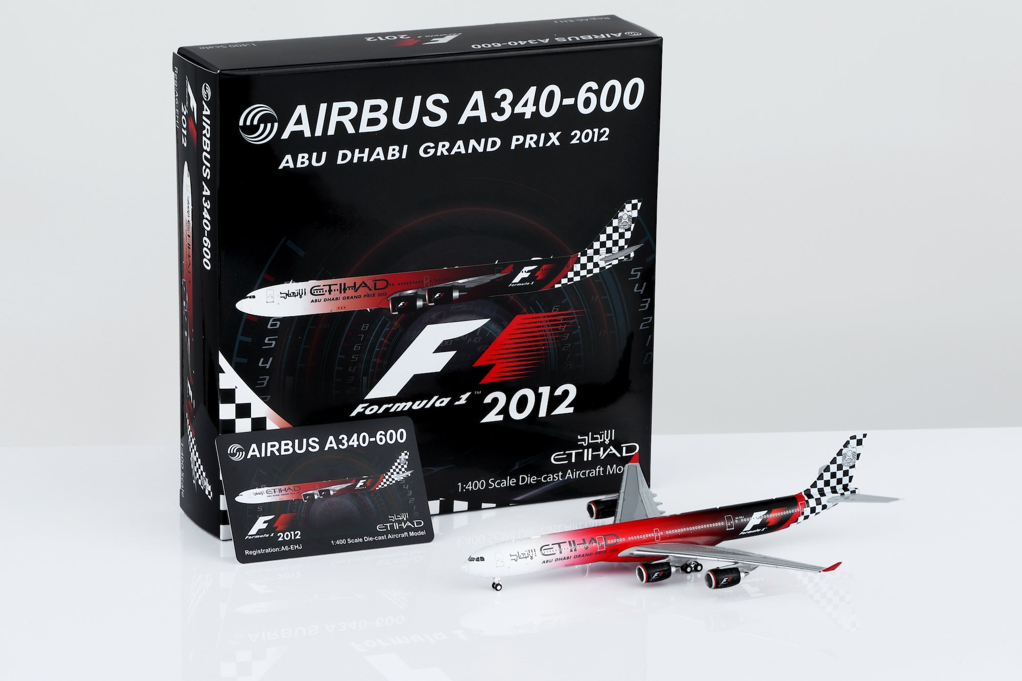 1/400 Etihad Airways A340-642 A6-EHJ "Abu Dhabi GP 2012" HY346097 - cover